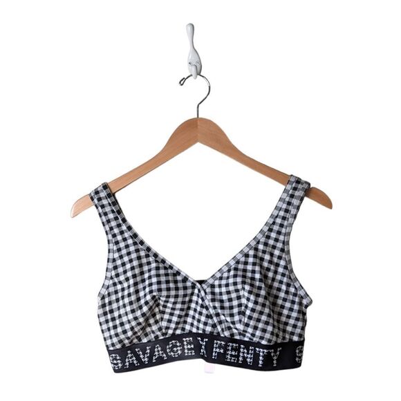 Savage X Fenty Gingham Check'D Out Forever Savage Bralette Size 1X As Is - Picture 6 of 16